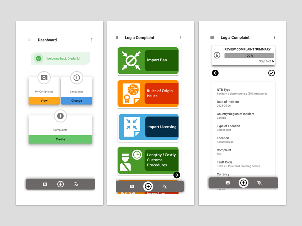 Tripartite NTB Reporting App